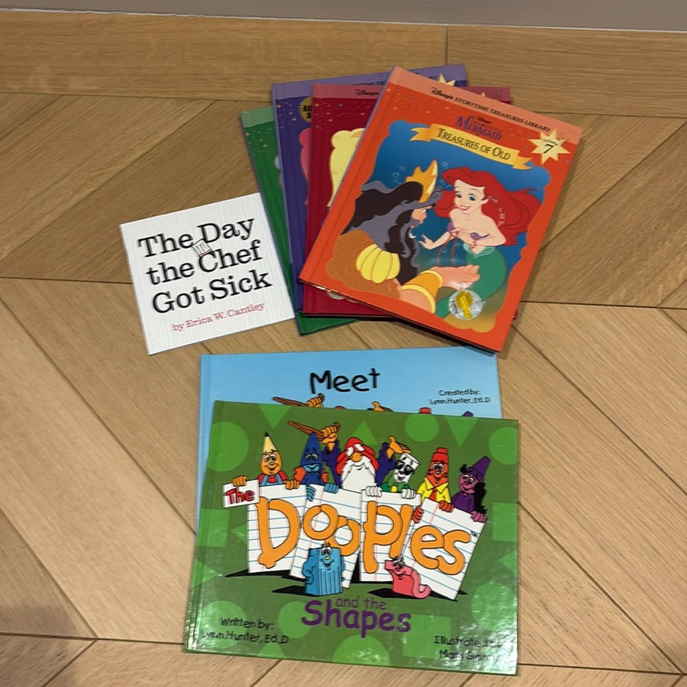 13 Kids Book Bundle Curious George Disney Pinkalicious Dooples